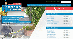 Desktop Screenshot of doensenzonen.be